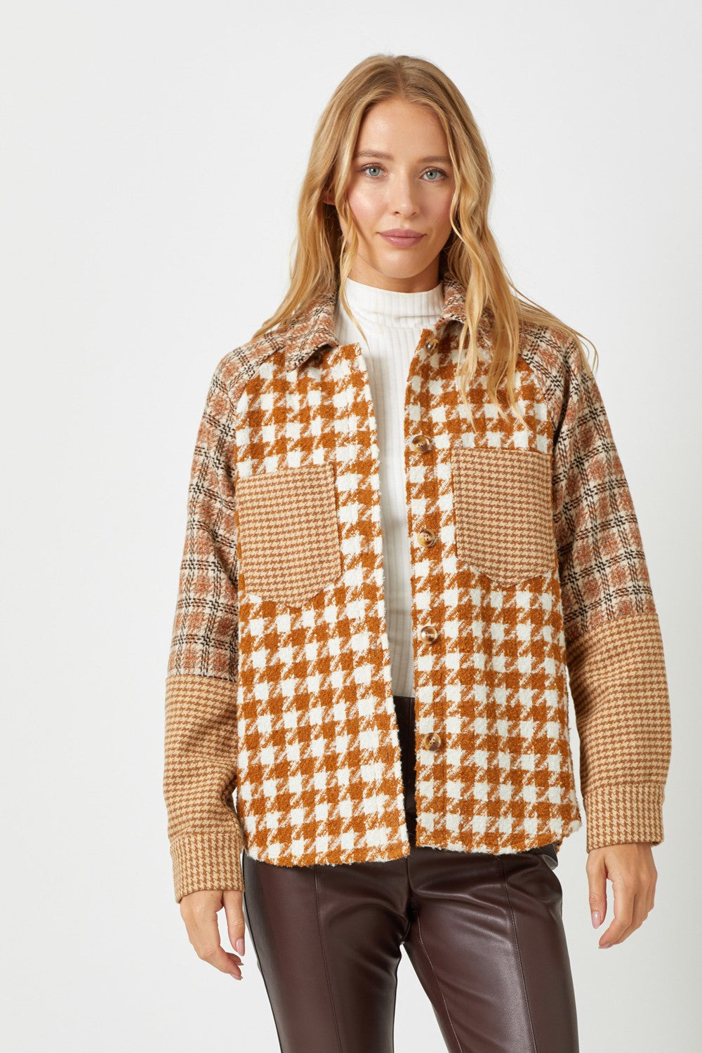 Hi-Lo Plaid Shacket