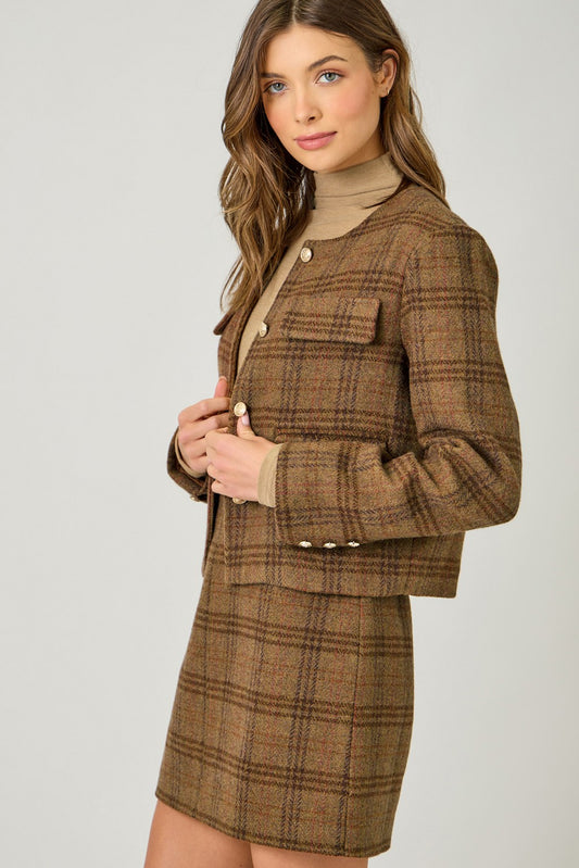 Sutton Plaid Jacket