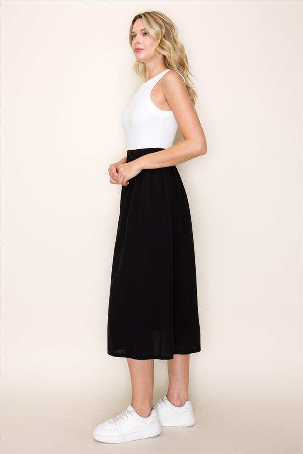 Racer Top Midi Dress