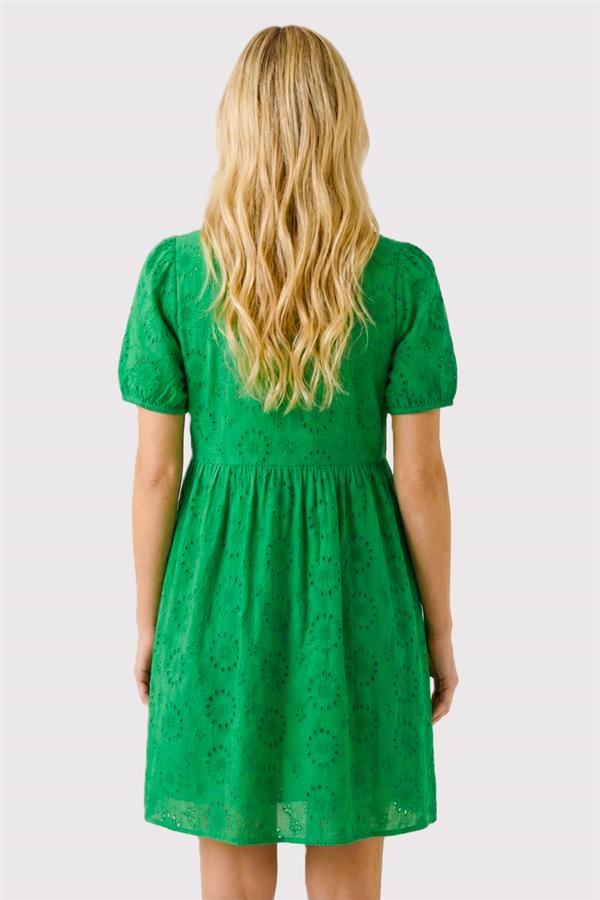 Eyelet Ribbon Tie Dress