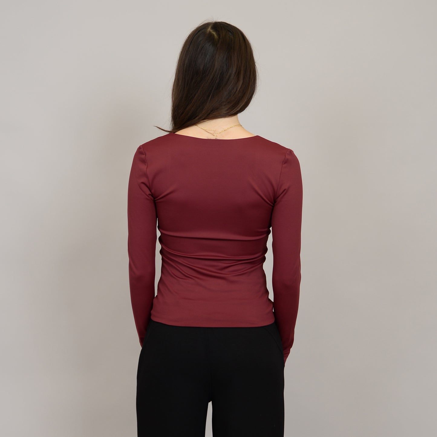 Sanna Sweetheart Top - Wine Red