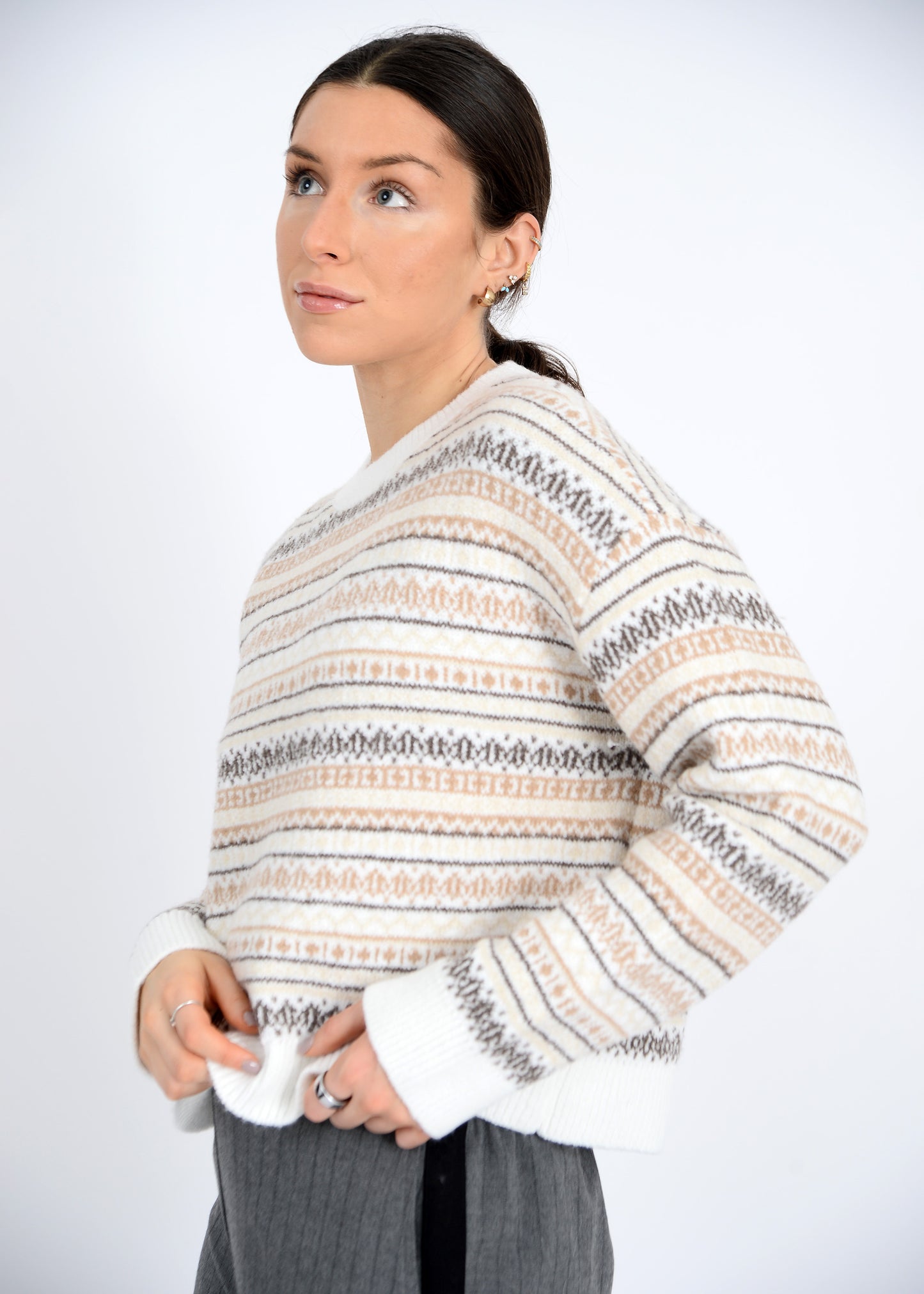 Hera Striped Pullover Sweater