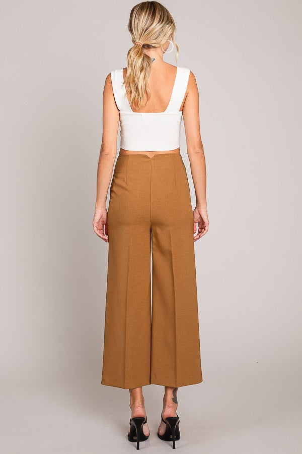 Double Button Tab Pants