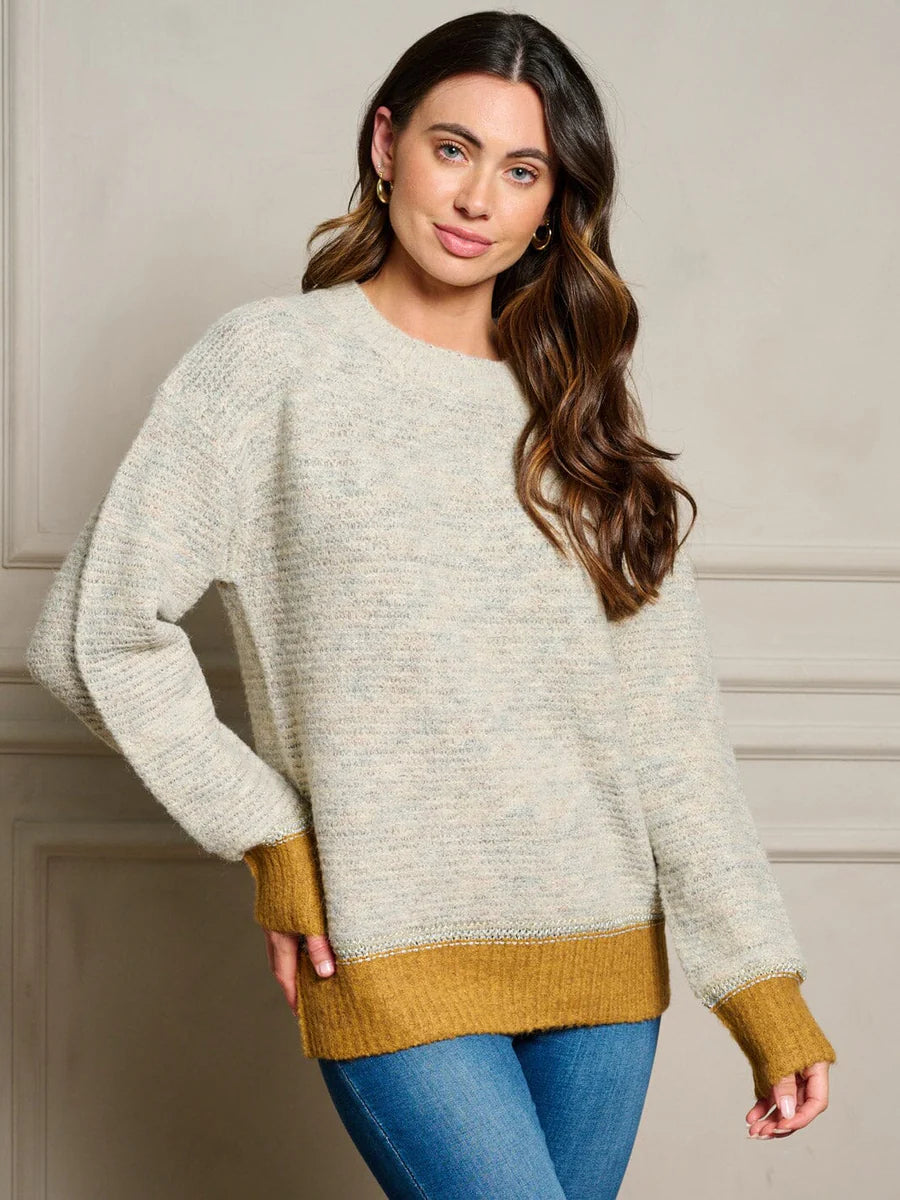 Colorblock Hem Sweater