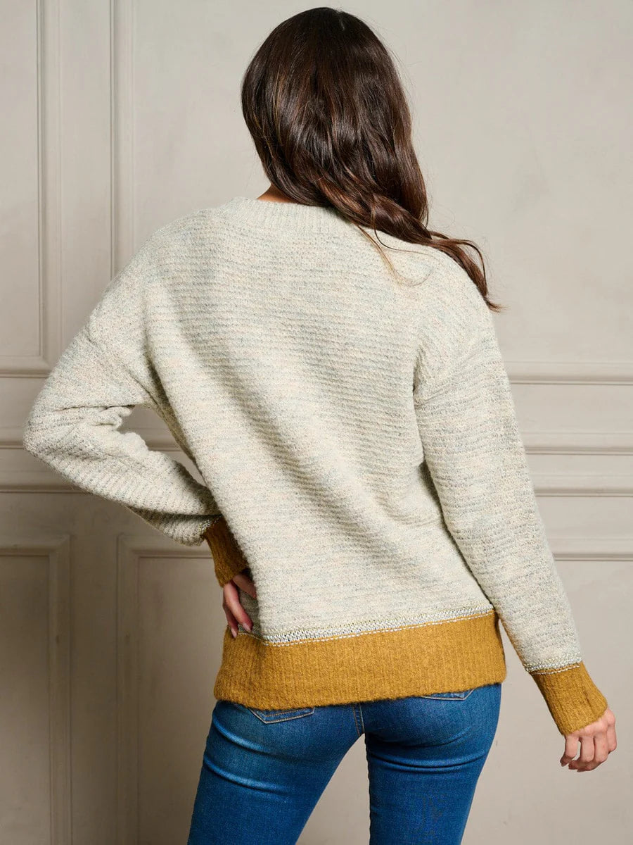 Colorblock Hem Sweater