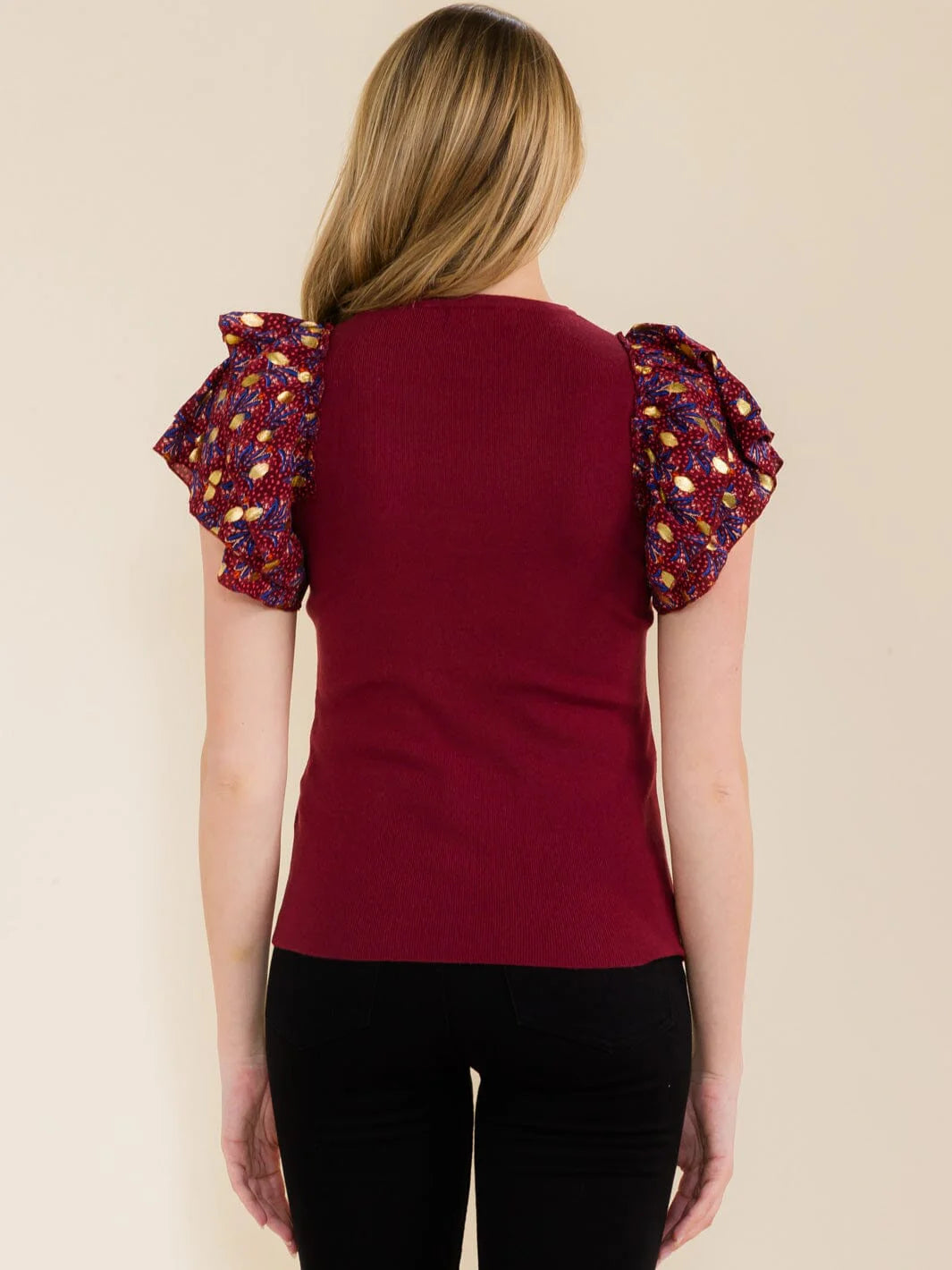 Print Short Sleeve Top