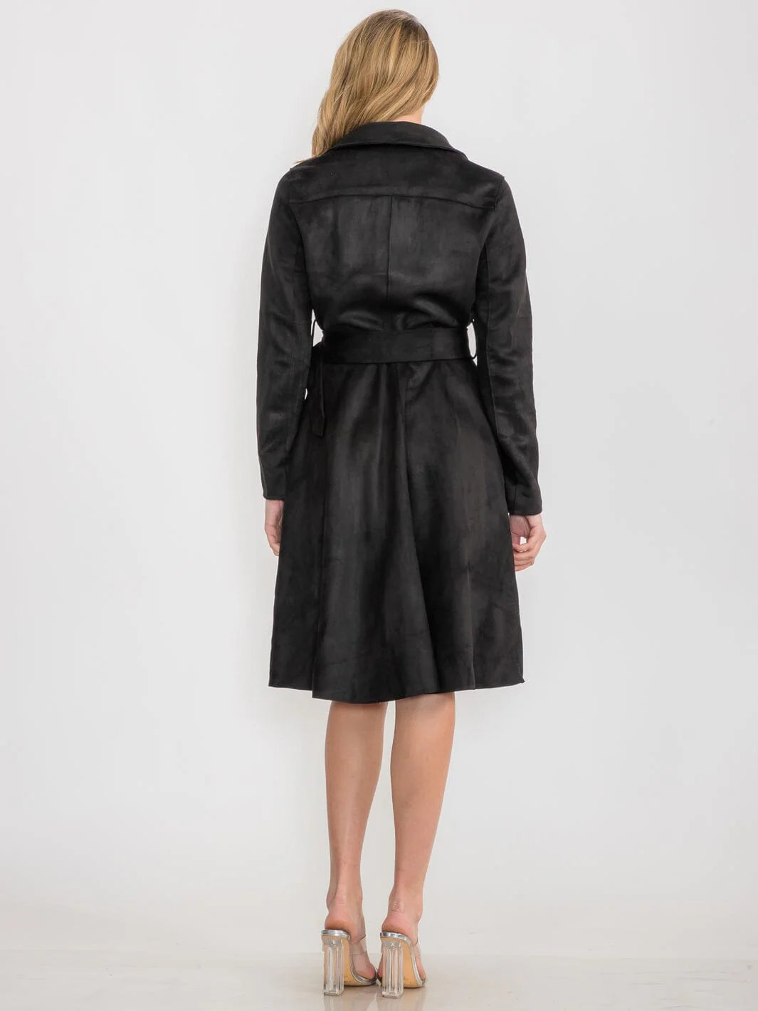 Belted Zipper Dress