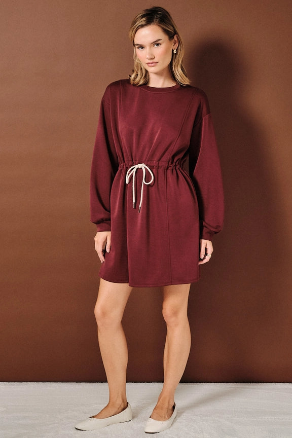 Drawstring Mini Dress