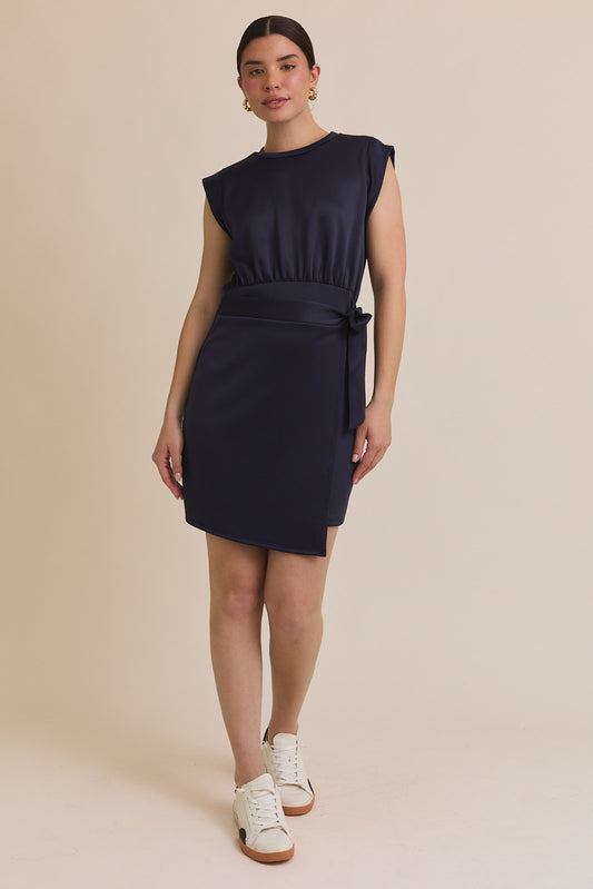 Navy Wrap Dress