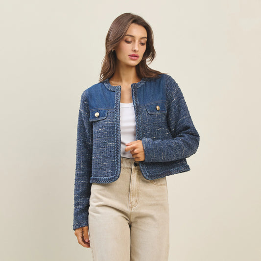 Denim Tweed Jacket