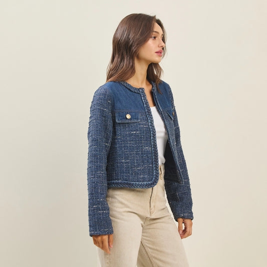 Denim Tweed Jacket