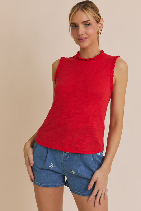 Ruffle Detail Tank