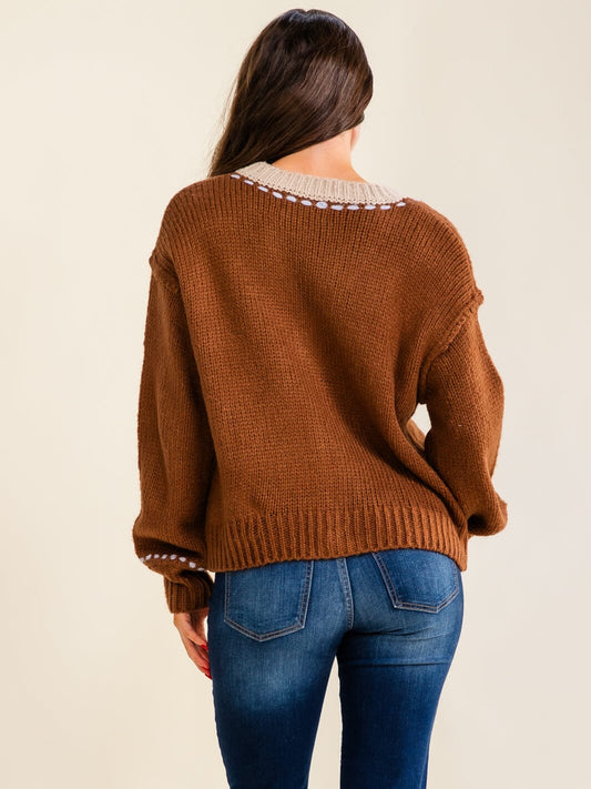 Trim Detail Cardigan