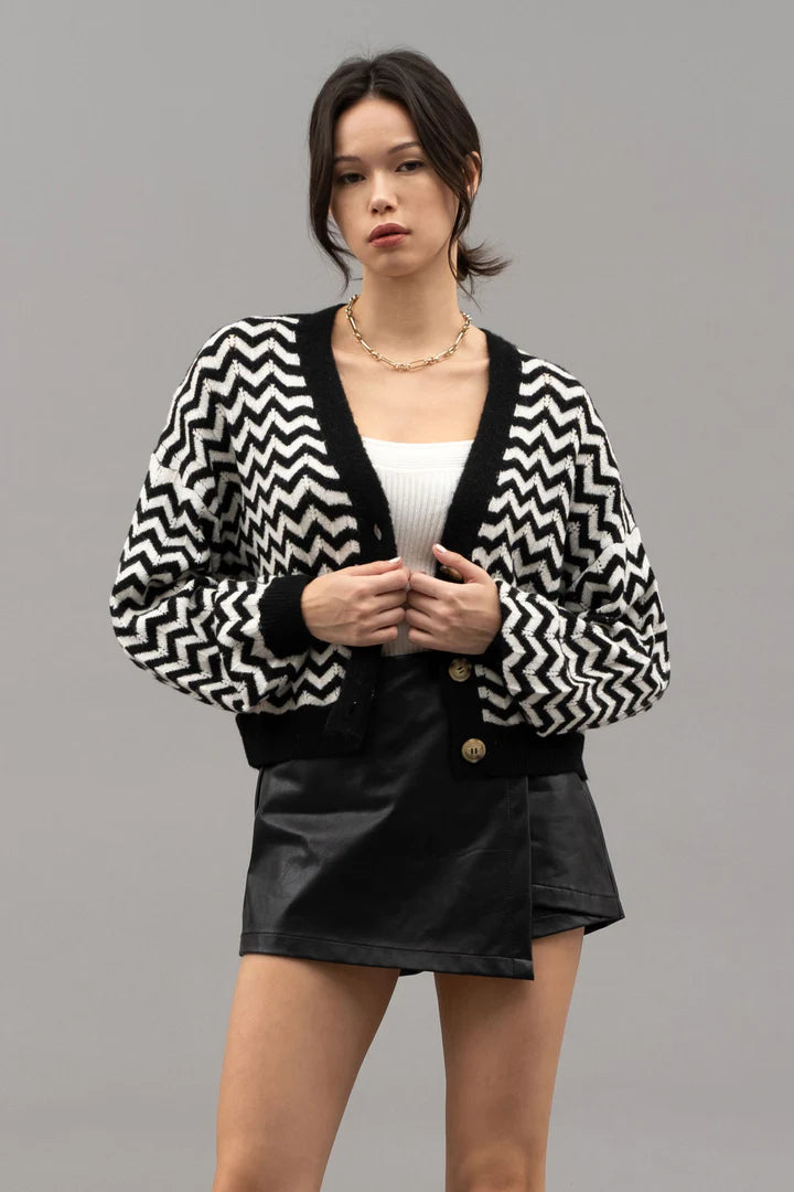 Chevron Cardigan