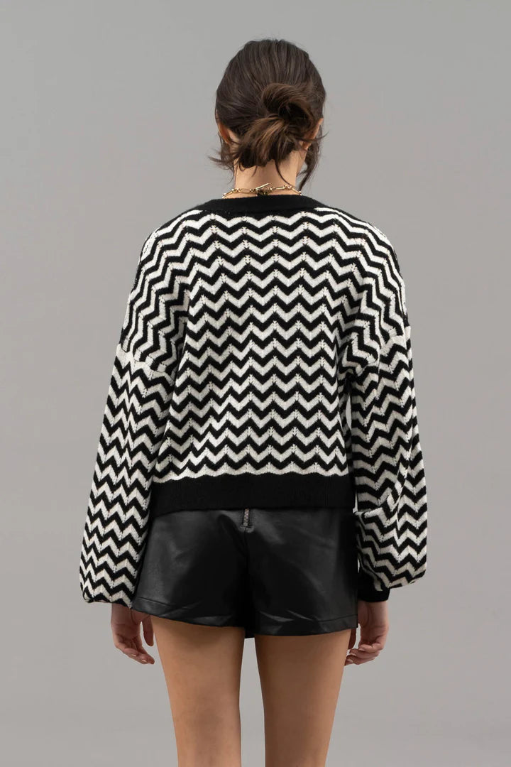 Chevron Cardigan