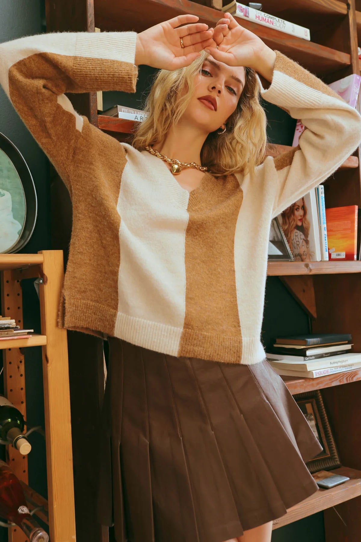 Striped Jacquard Sweater