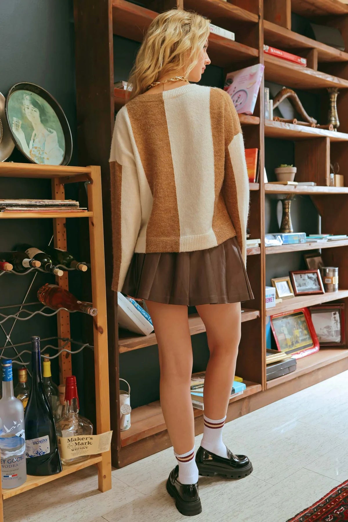 Striped Jacquard Sweater