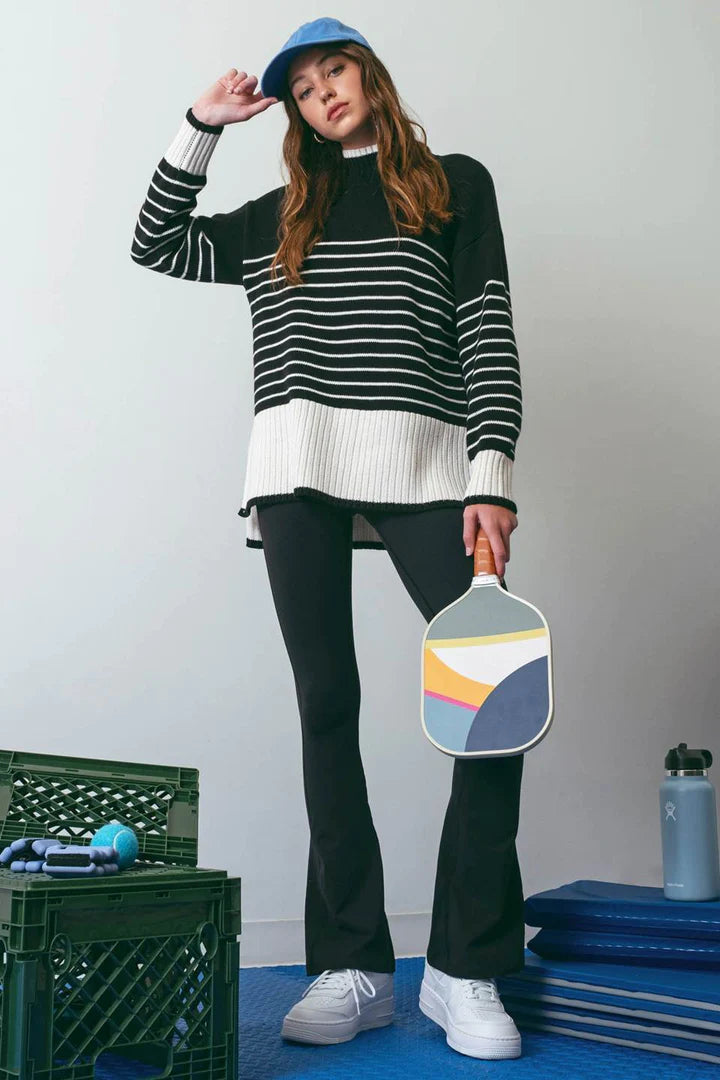 Stripe Contrast Sweater