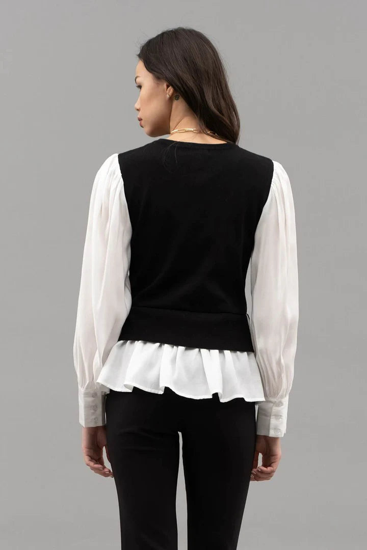 Layered Sweater Vest