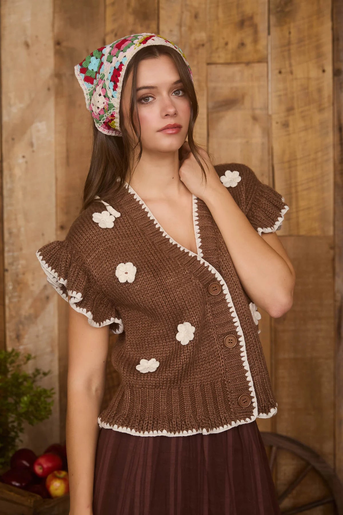 Floral Crochet Cardigan