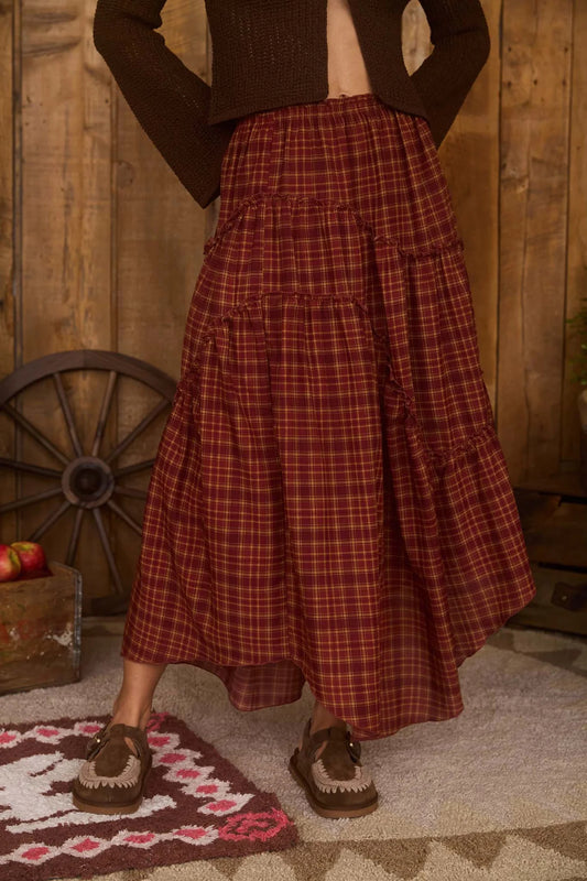 Handkerchief Midi Skirt