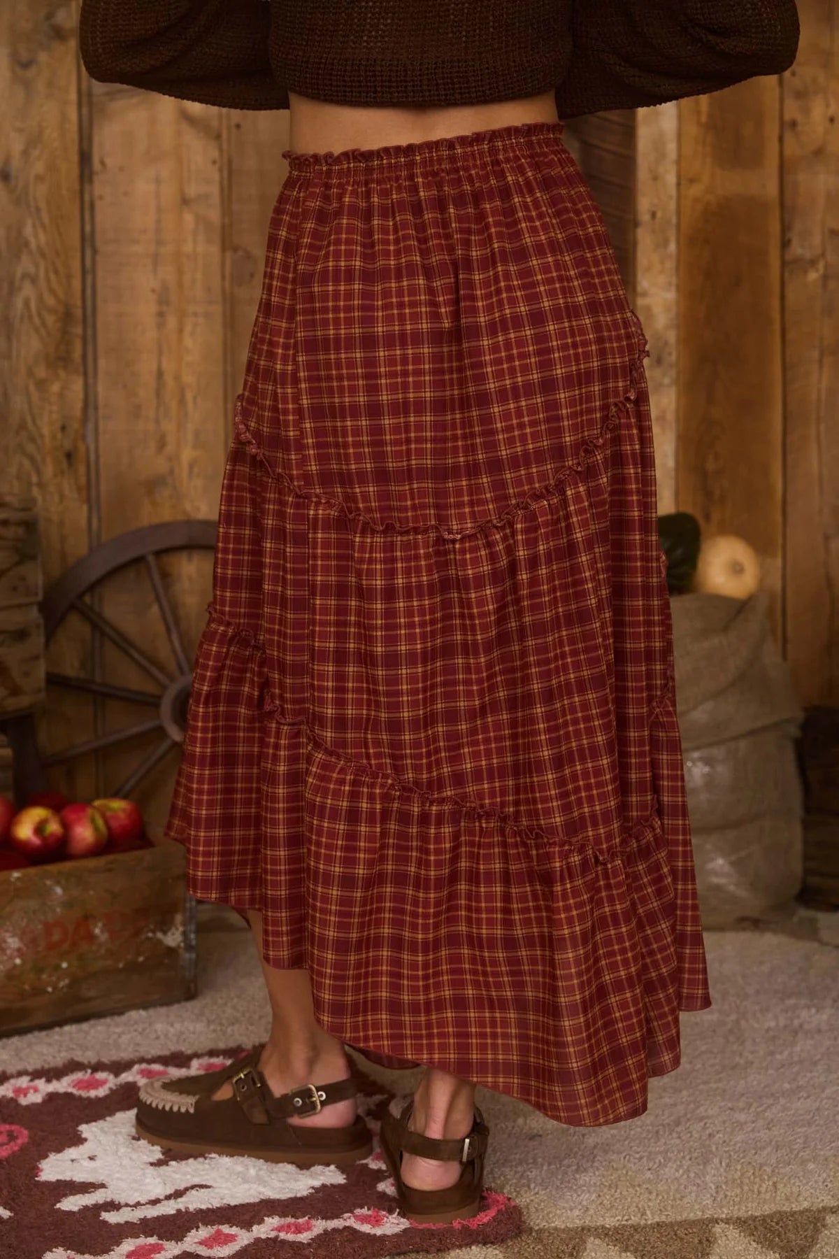 Handkerchief Midi Skirt