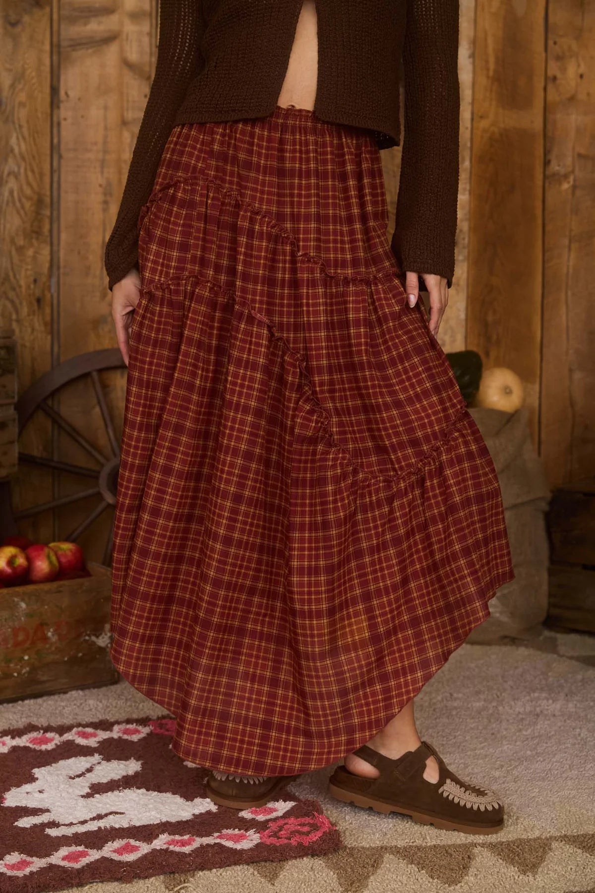 Handkerchief Midi Skirt