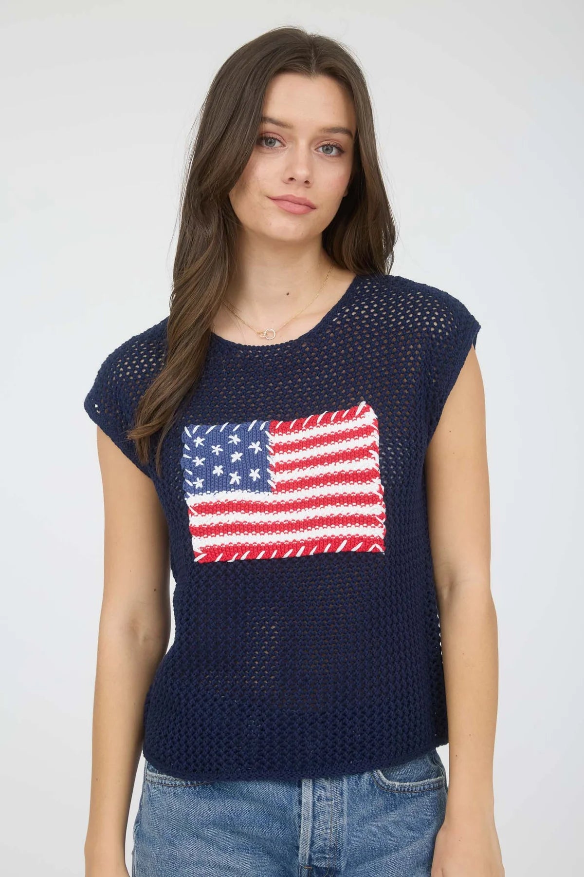 USA Crochet Flag Top
