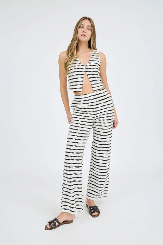 Striped Vest & Bottoms Set