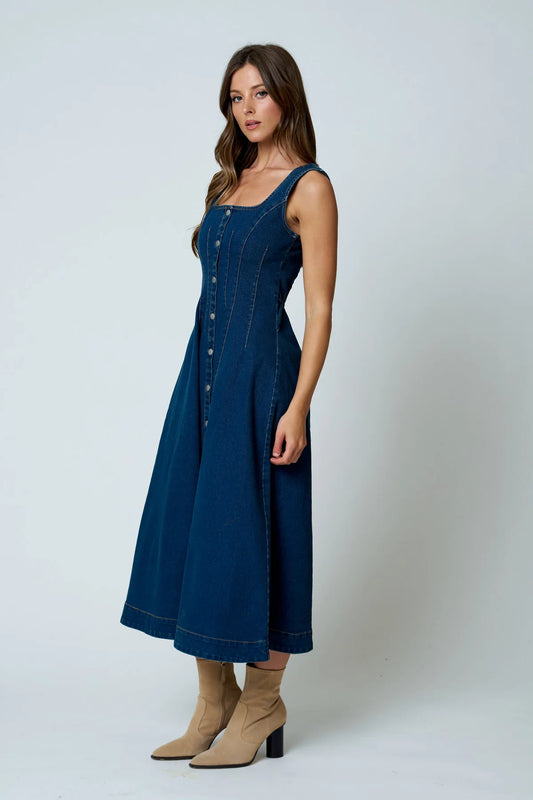 Denim Button Down Dress