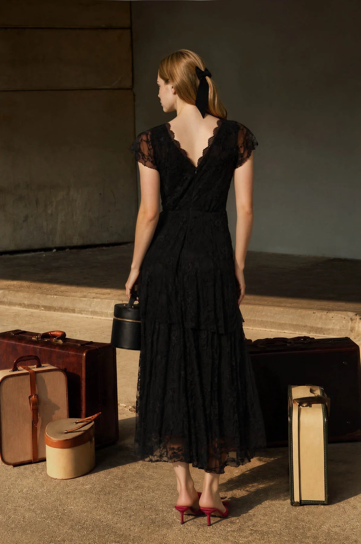 Cap Sleeve Lace Dress