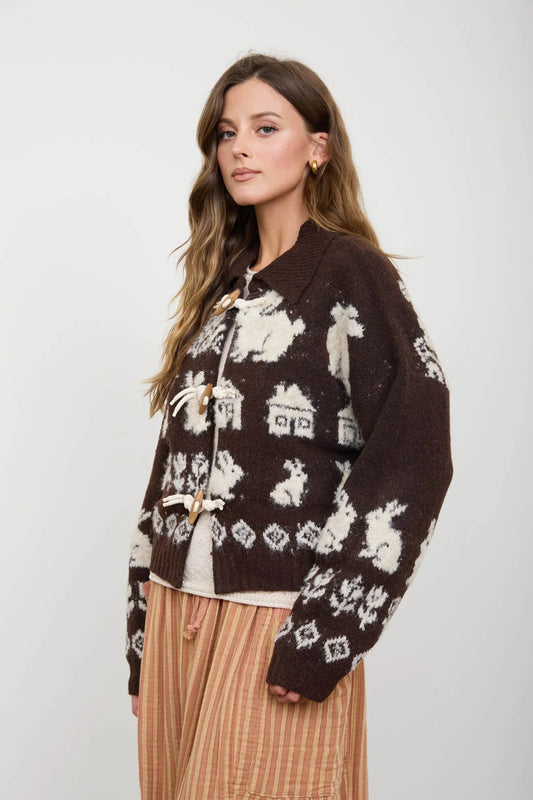 Bunny Toggle Button Cardigan