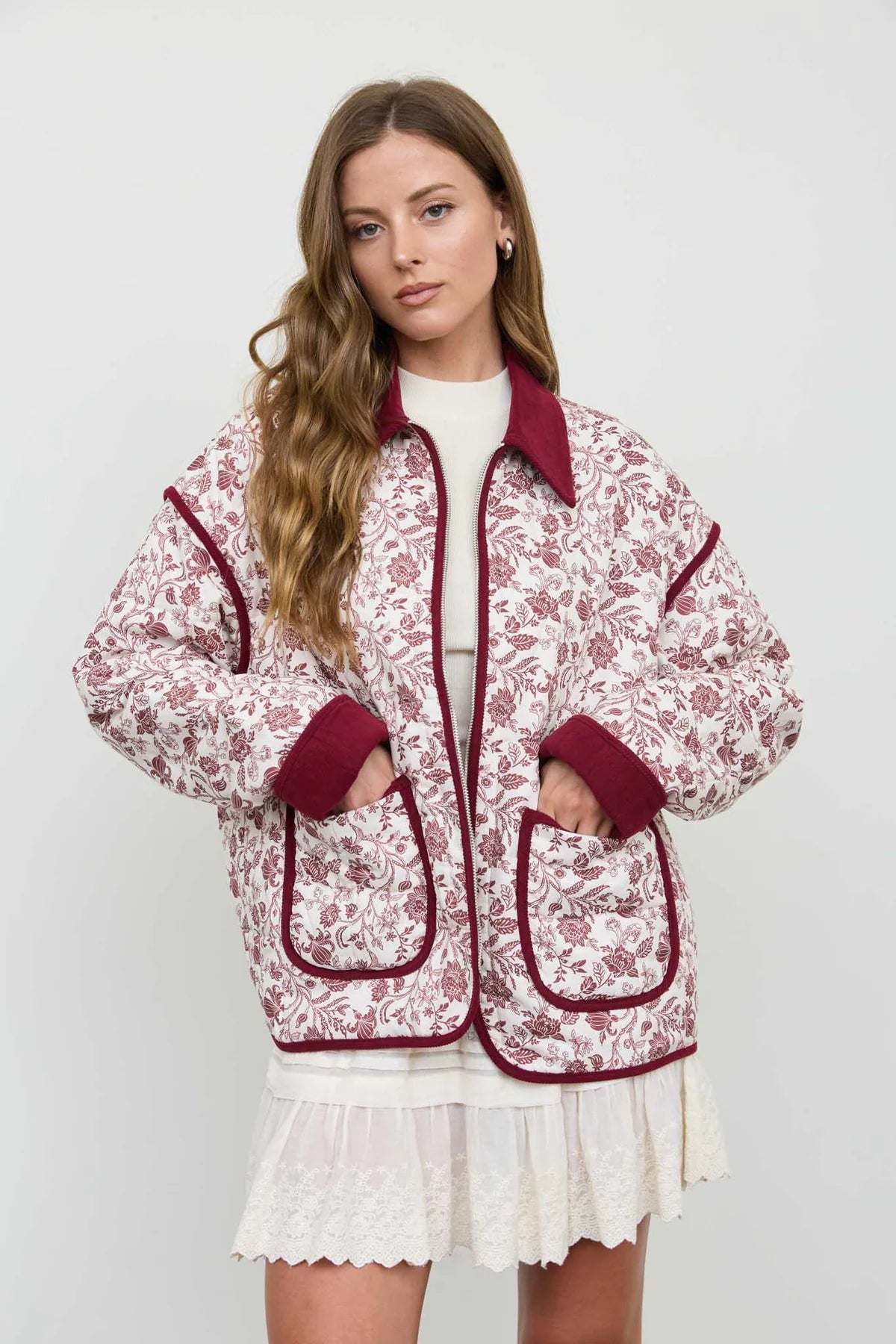 Floral Quilted Toile Jacket