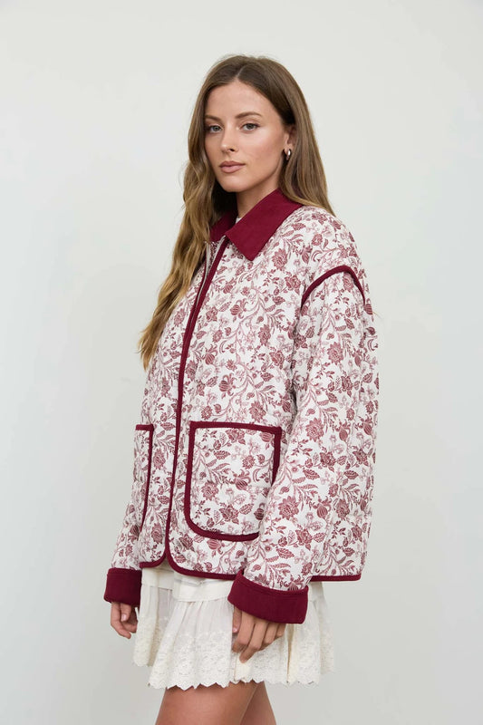 Floral Quilted Toile Jacket