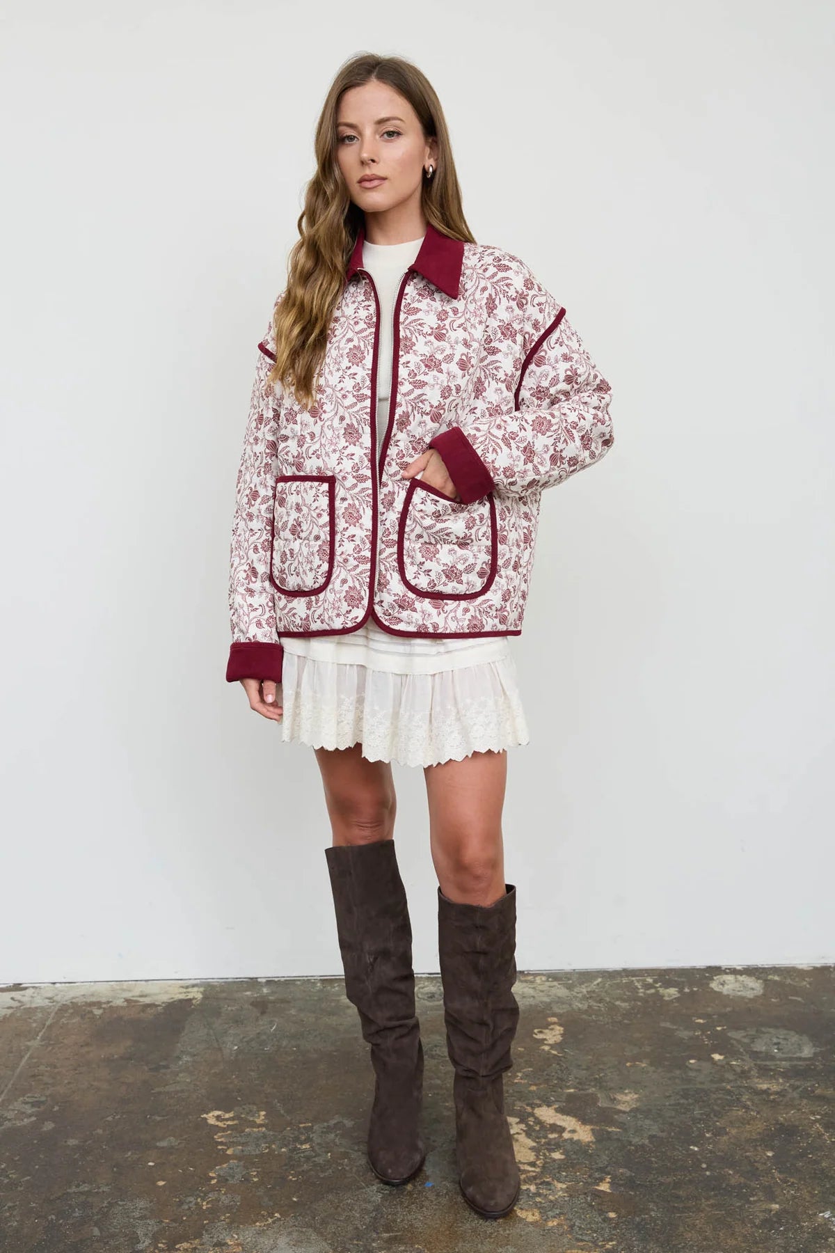 Floral Quilted Toile Jacket