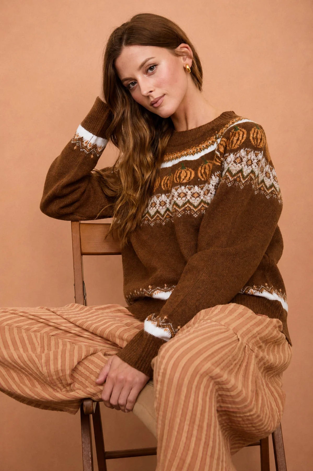 Pumpkin Pullover Sweater