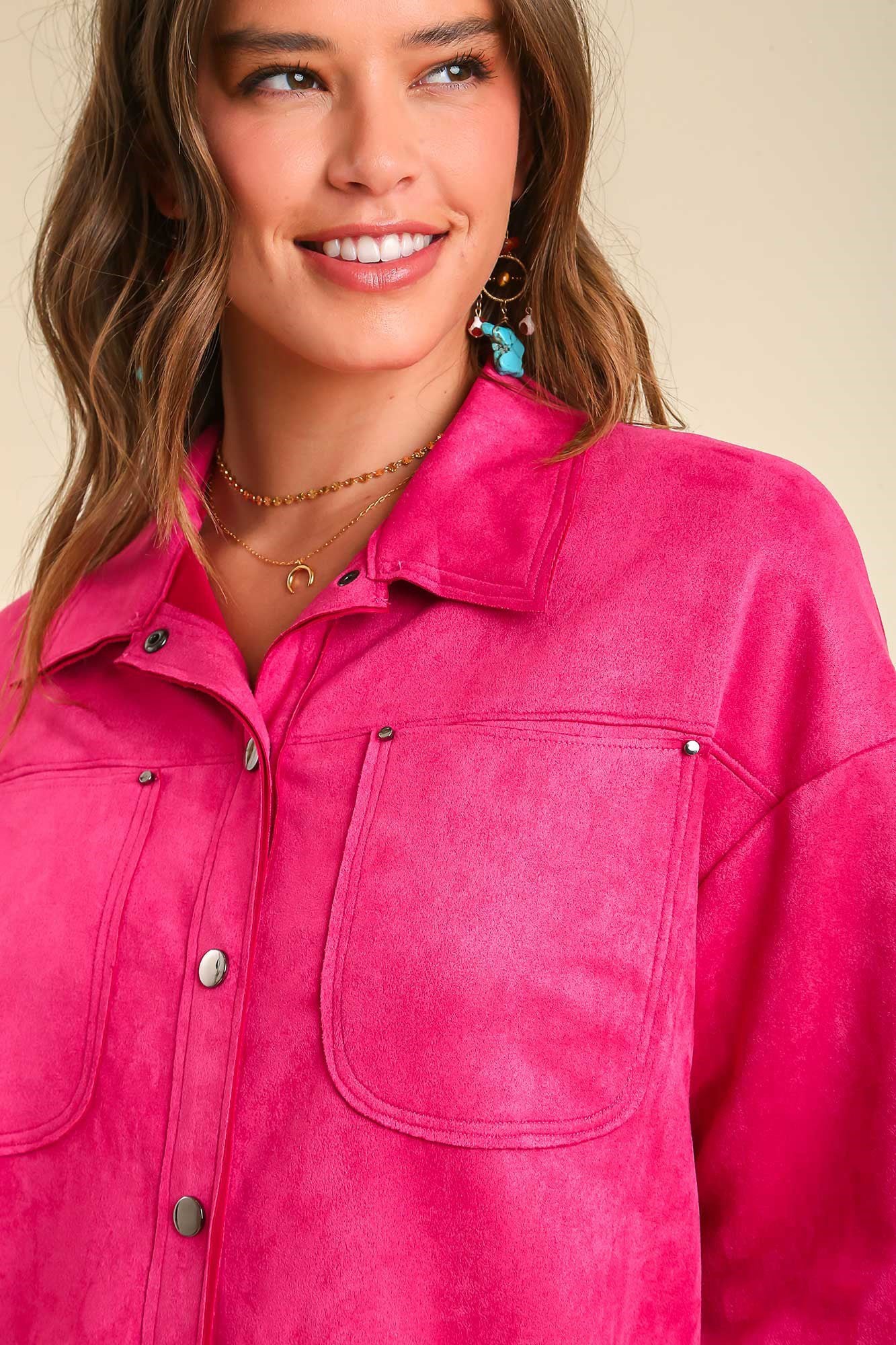 Pink Suede Jacket