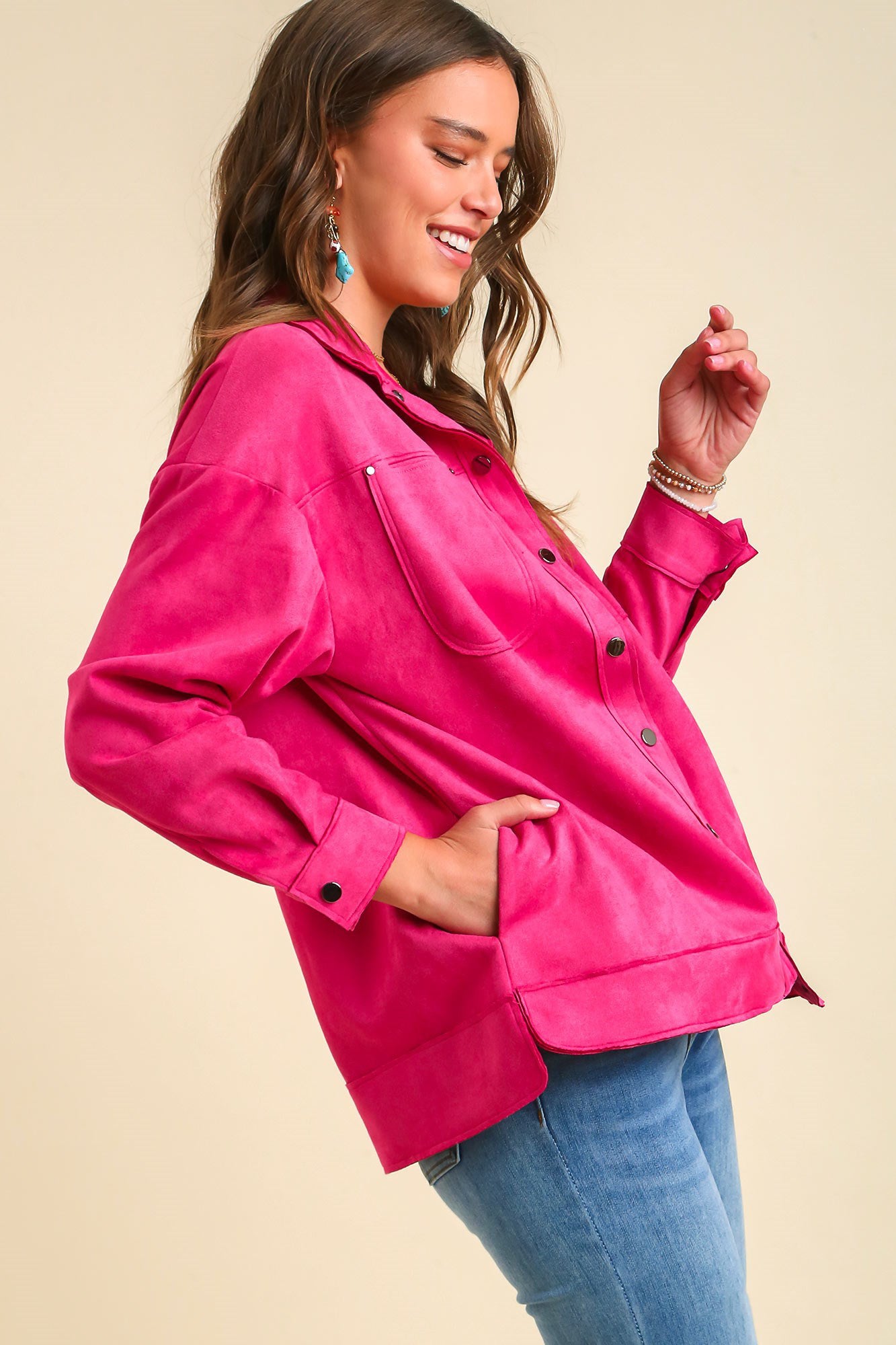 Pink Suede Jacket