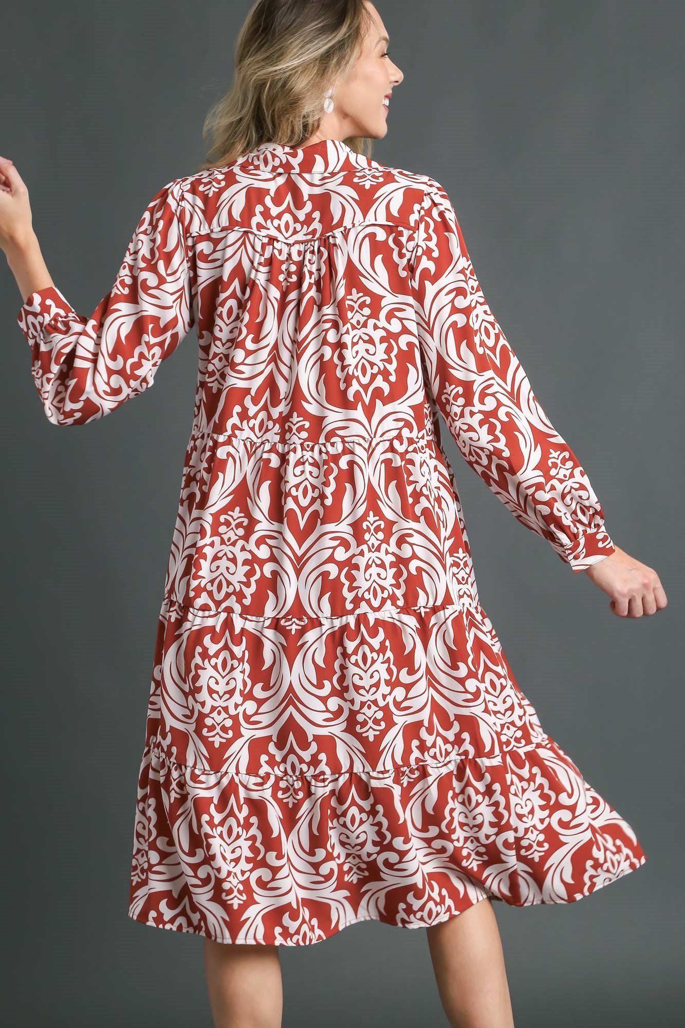 Two Tone Collared Dress