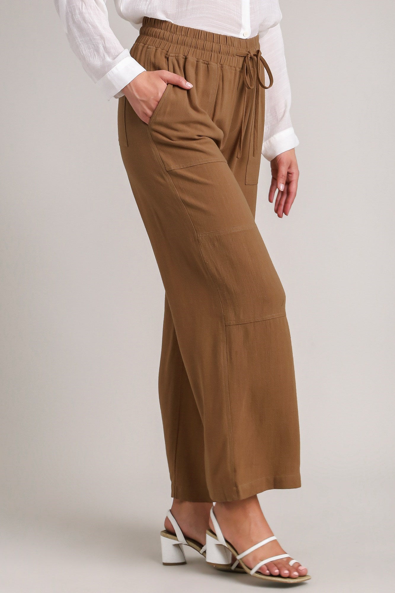 Wide Ankle Camel Pants