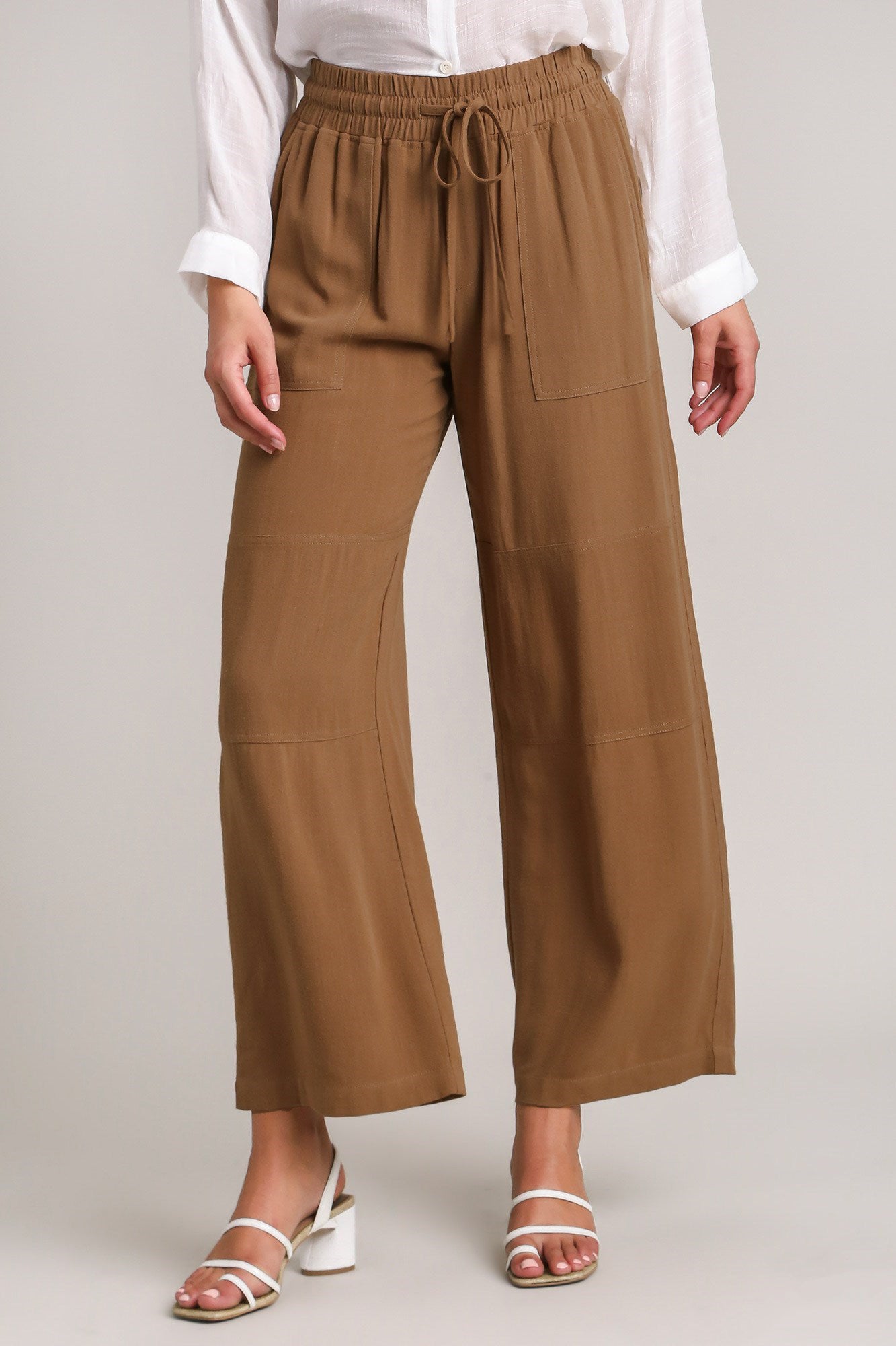 Wide Ankle Camel Pants