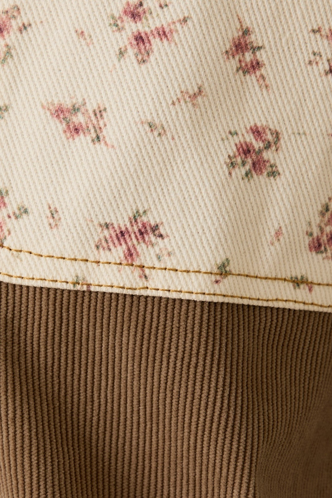 Corduroy & Floral Jacket