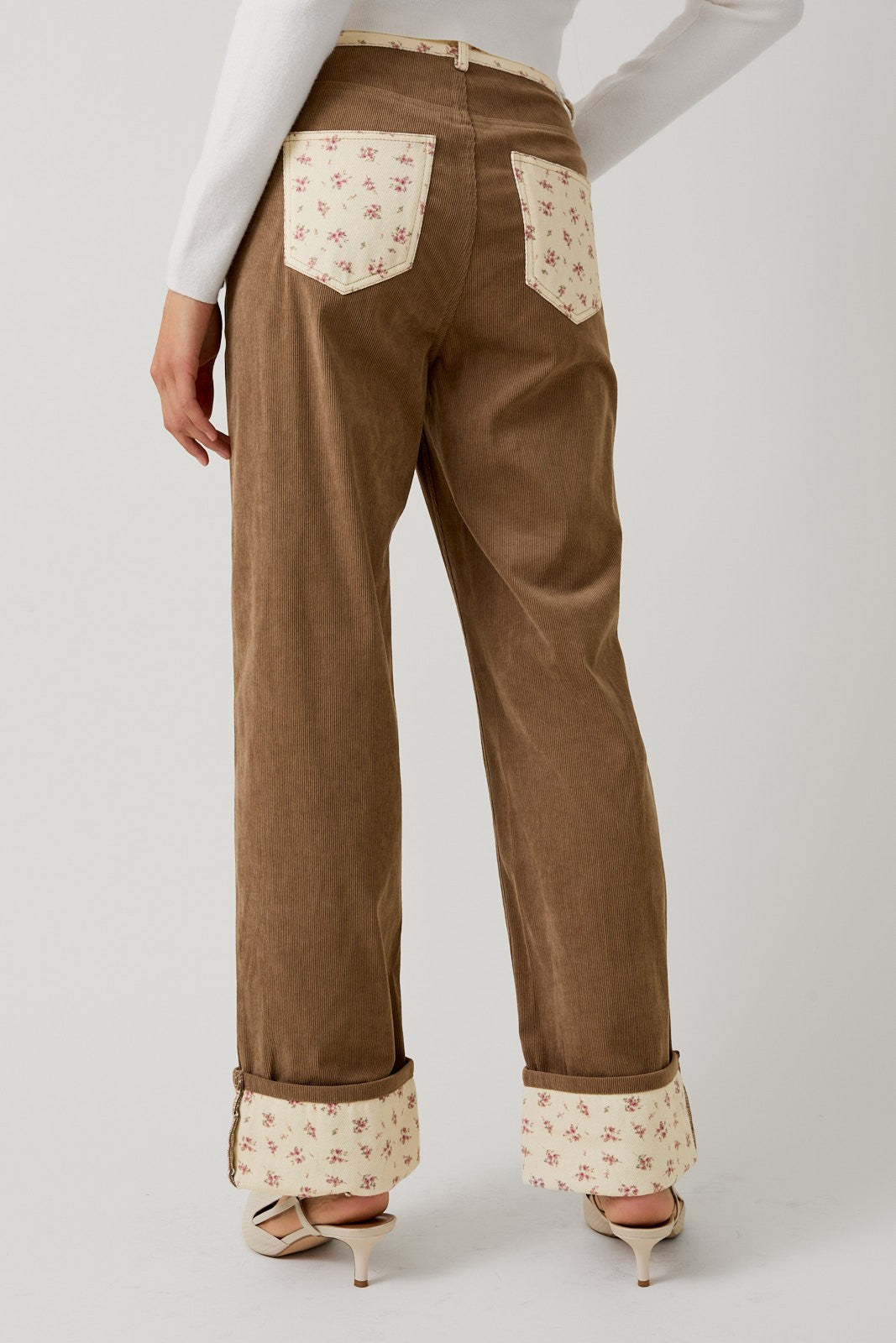 Floral Corduroy Pants