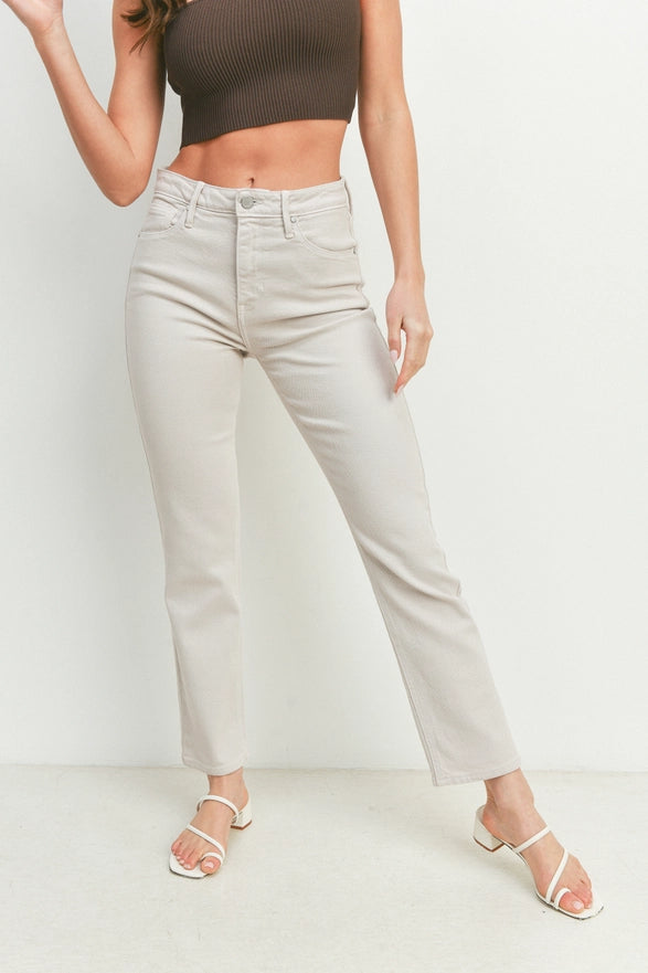 Contoured Waist Jean - Cement