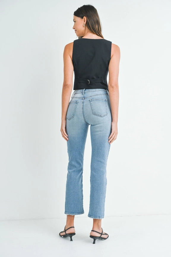 Soft Stretch Straight Cut Jeans