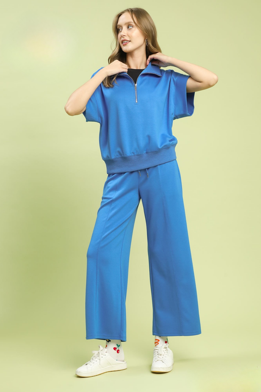 Cerulean Zip Pullover