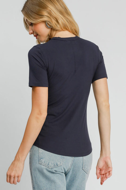Everyday Basic Top - Navy