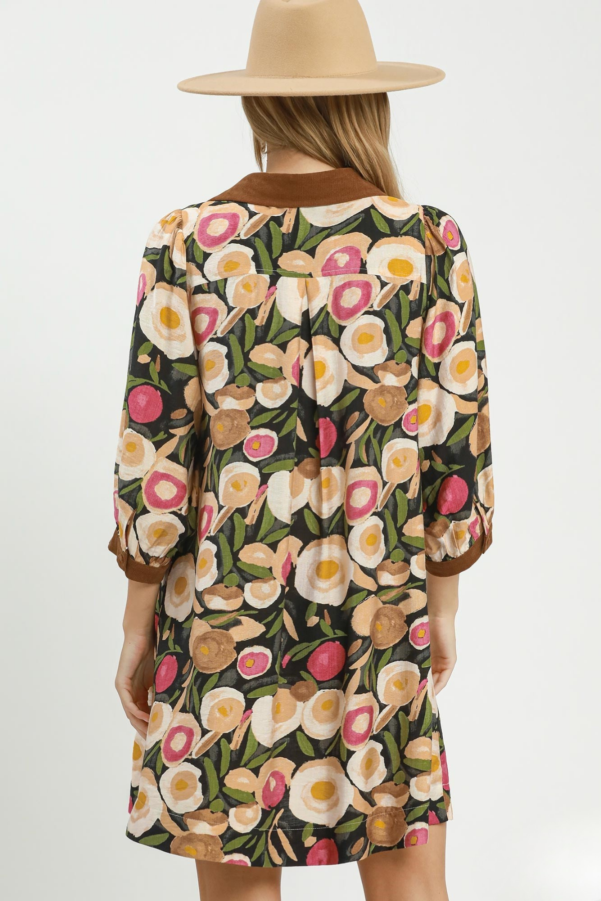 Puff Sleeve Floral Dress