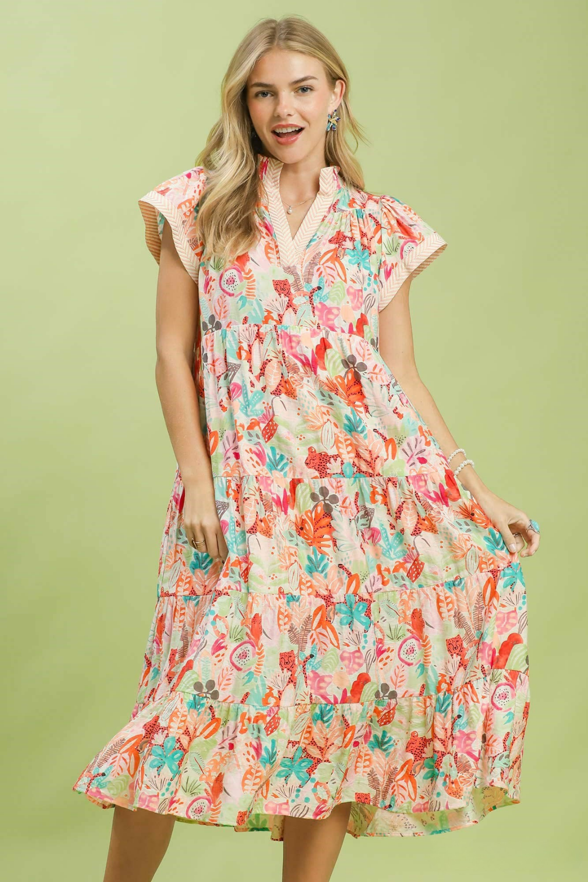 Tropical Daydream Midi Dress Emilie-Bs Tropical Daydream Midi Dress Emilie-Bs