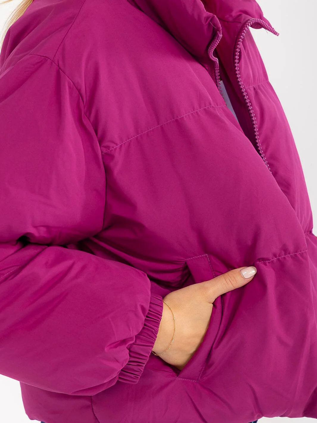 Lightweight Puffer Jacket - Magenta